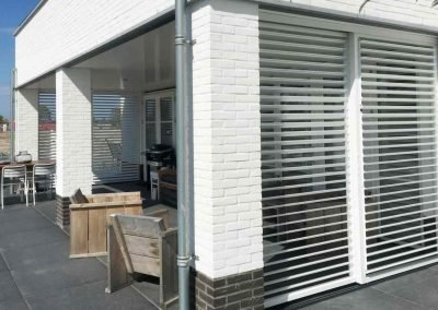 aluminium buitenshutters schuifwand