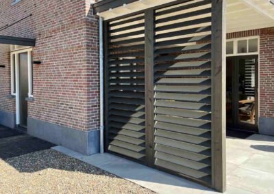 Aluminium buitenshutters veranda